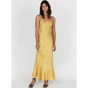 REALISATION PAR Yellow 'The Allegra' Dragon Print Dress